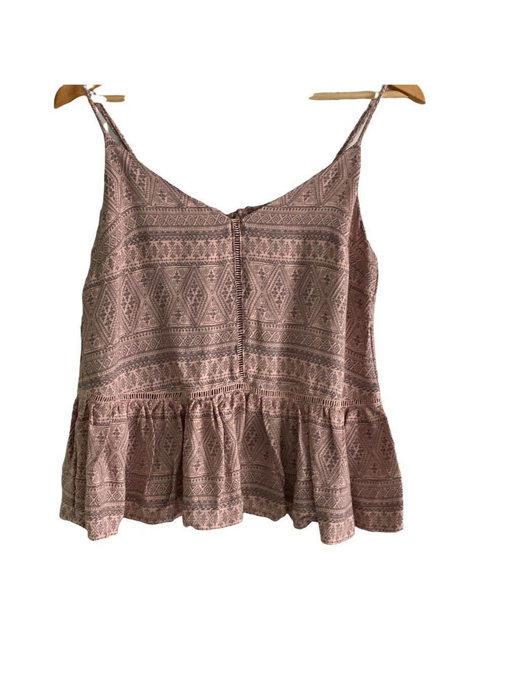 Nwt Review Top Women’s Pink and Gray Size Small